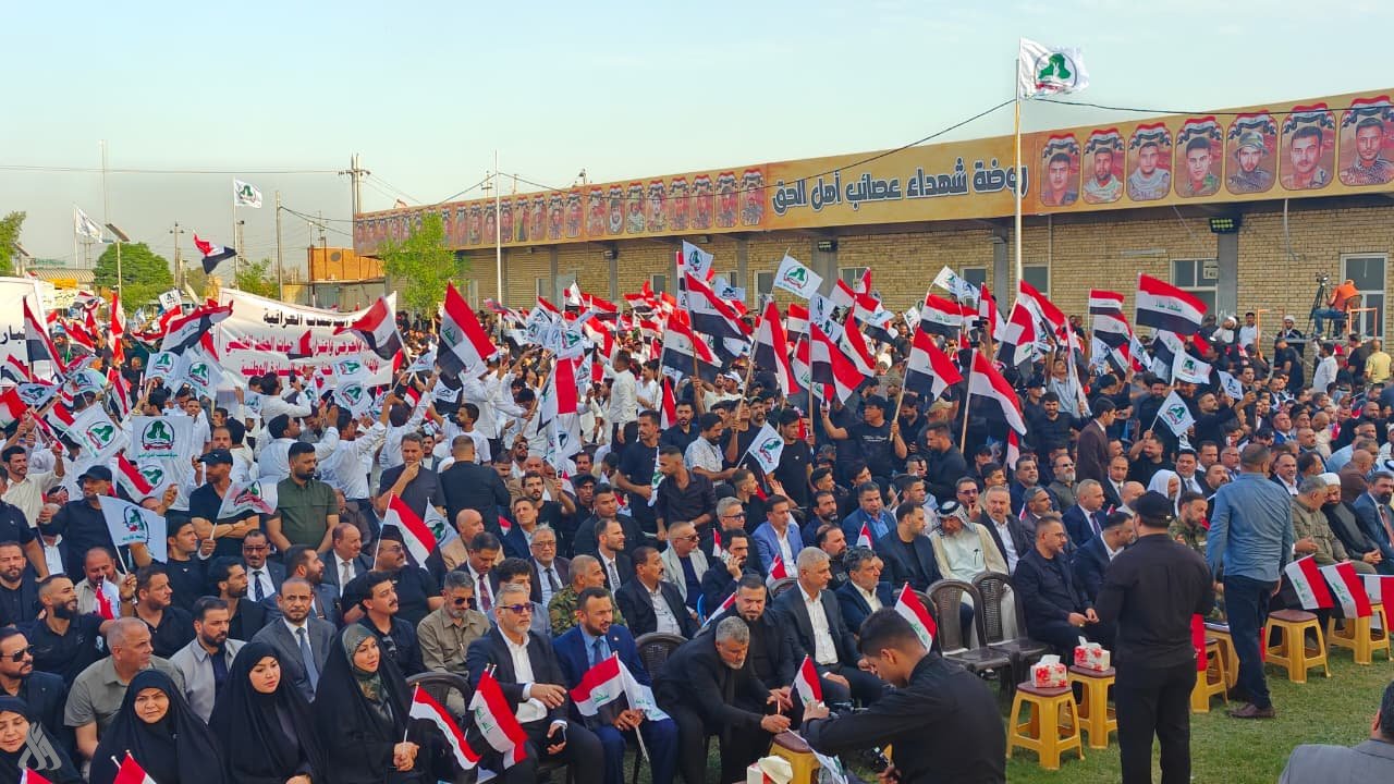 عصائب أهل الحق تحتفي بيوم السيادة في النجف الأشرف