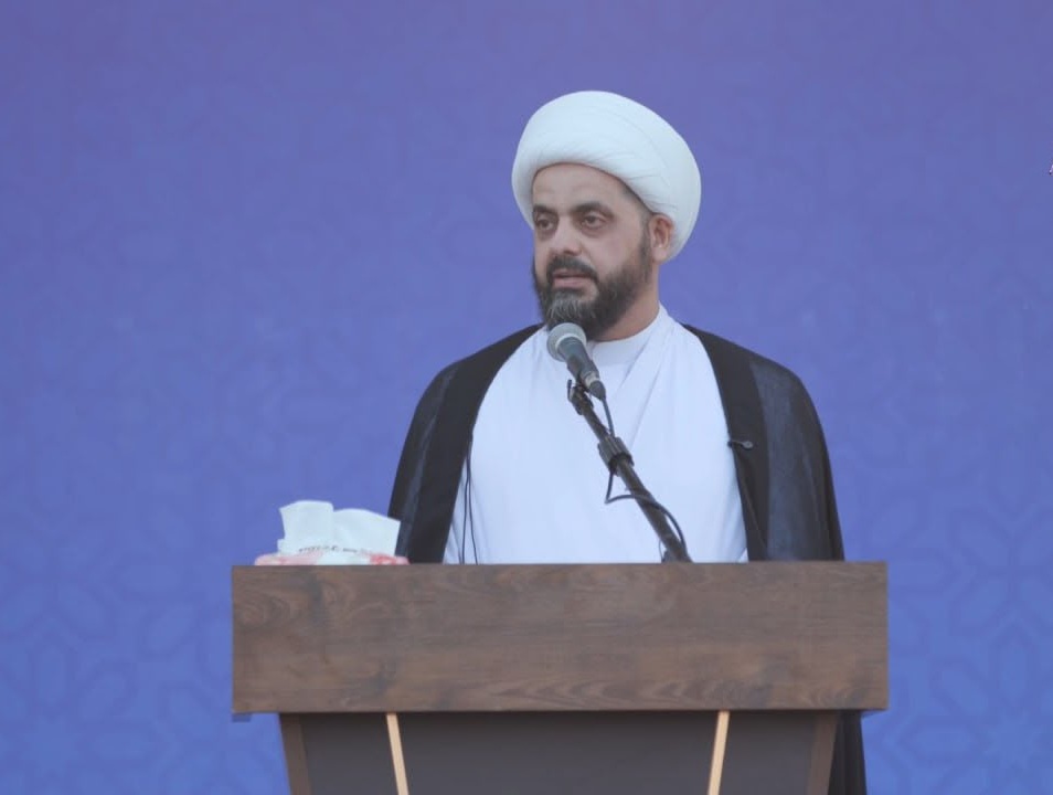 الشيخ الخزعلي يؤكد ضرورة فك ارتباط العناوين السياسية عن الحشد الشعبي