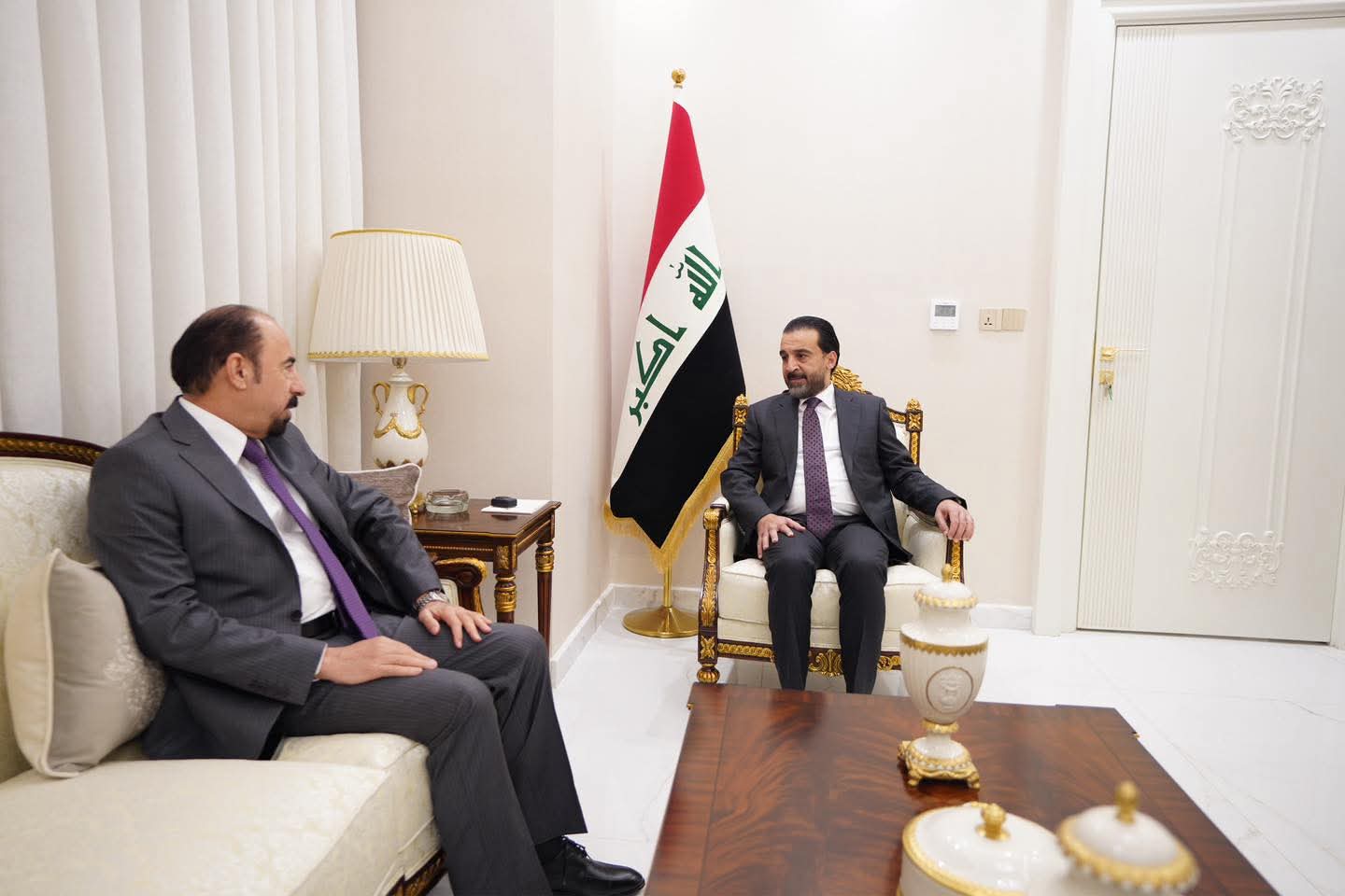 محمد الحلبوسي يبحث مع رئيس مجلس محافظة الأنبار أوضاع المحافظة