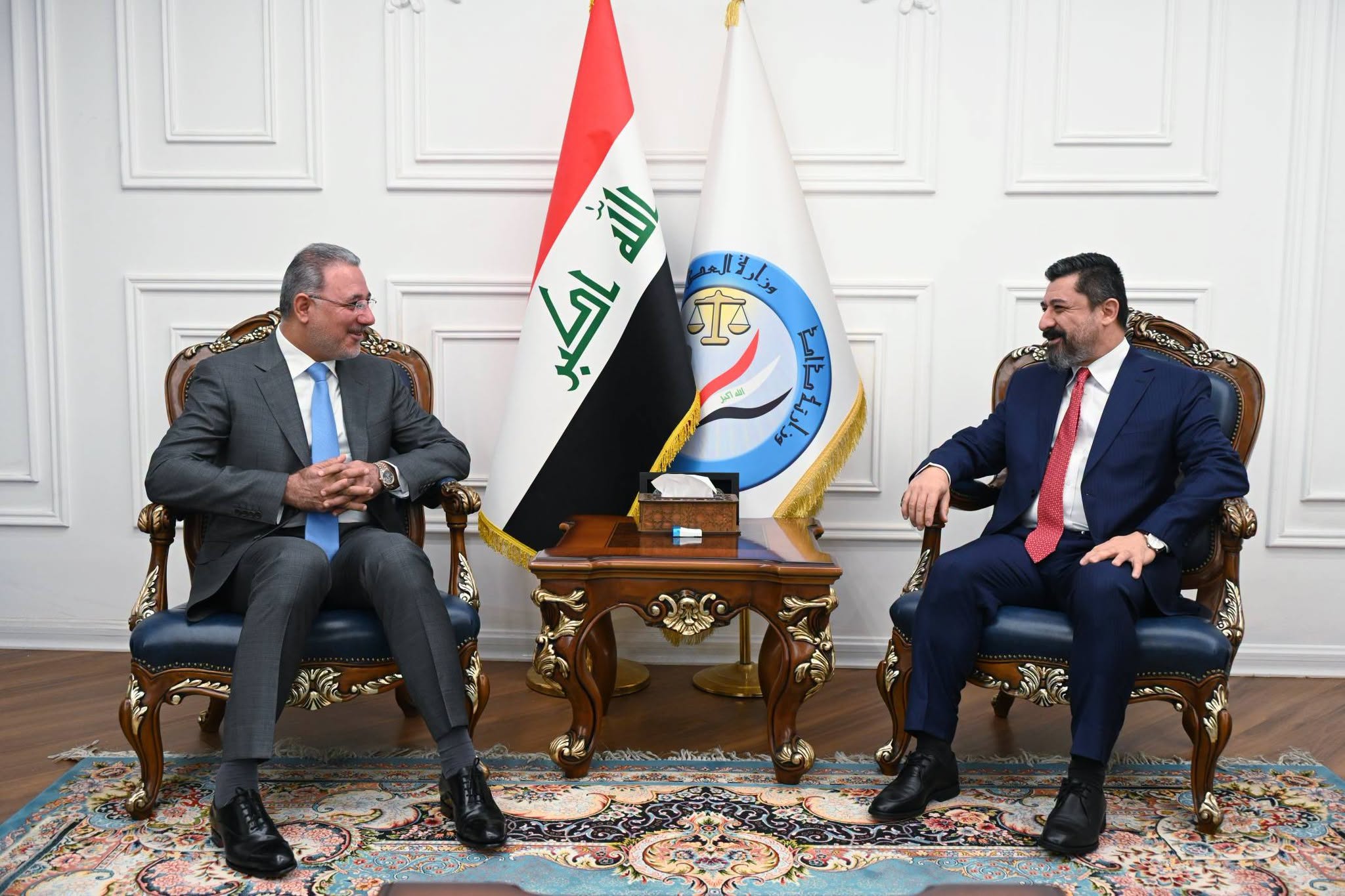 وزير العدل يبحث مع رئيس جهاز الآمن الوطني تعزيز التعاون والتنسيق في ملف حماية السجون
