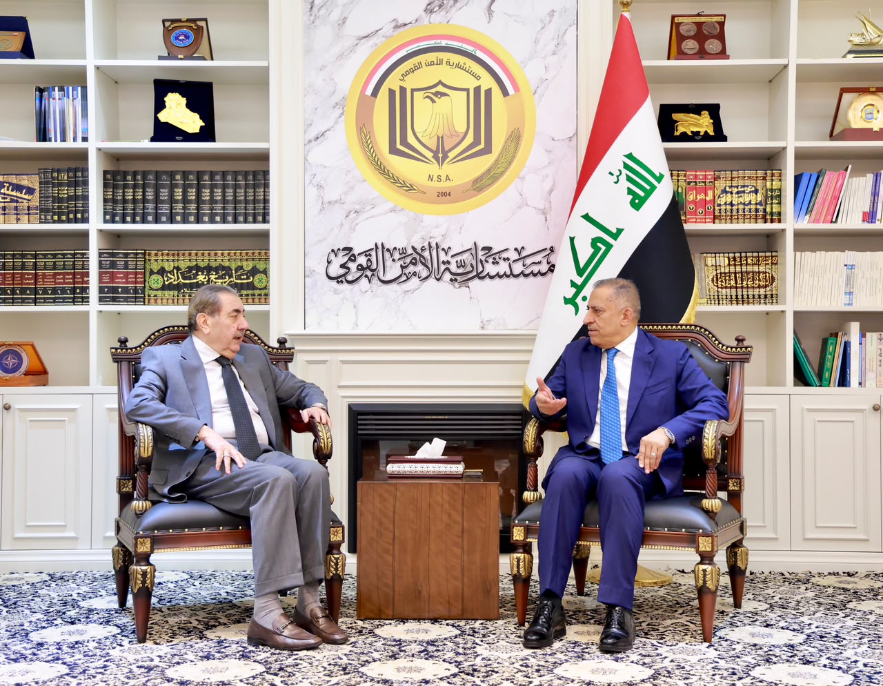 وفد الديمقراطي الكوردستاني ومستشار الأمن القومي يبحثان تعزيز التعاون بين بغداد وأربيل