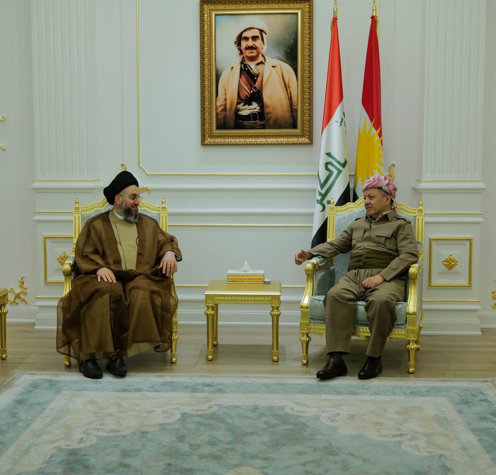 الرئيس بارزاني يستقبل رئيس تيار الحكمة الوطني