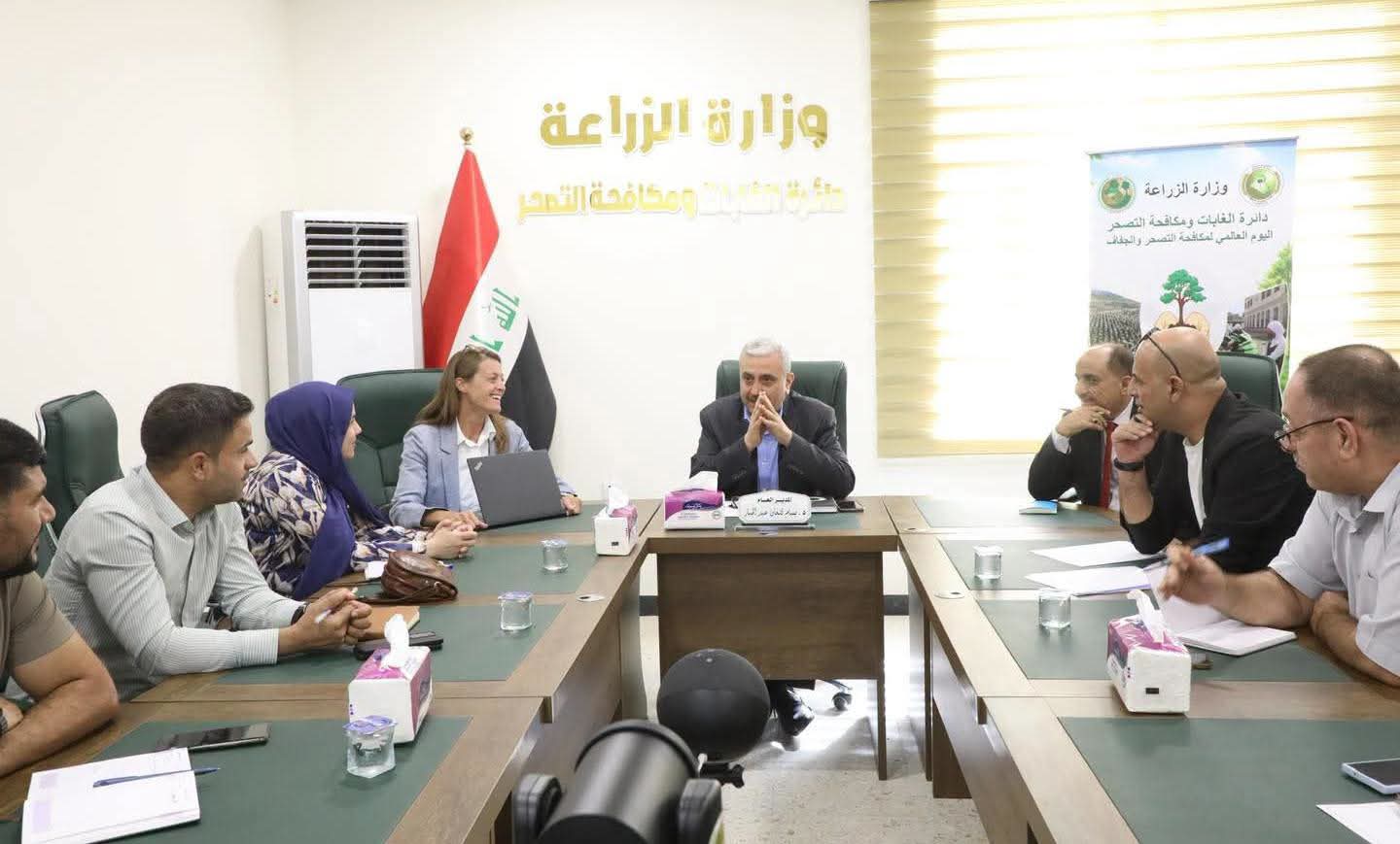 الزراعة تبحث مع برنامج الاغذية العالمي انشاء قاعدة أدلة جيومكانية وبُنية معلوماتية لمواجهة التصحر