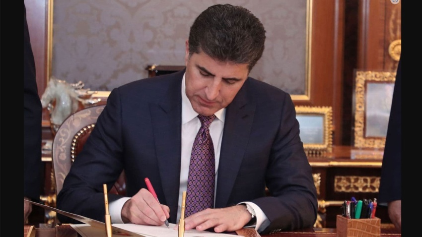 نيجيرفان بارزاني يوقع مرسوماً إقليمياً لترقية 519 ضابطاً في داخلية كوردستان