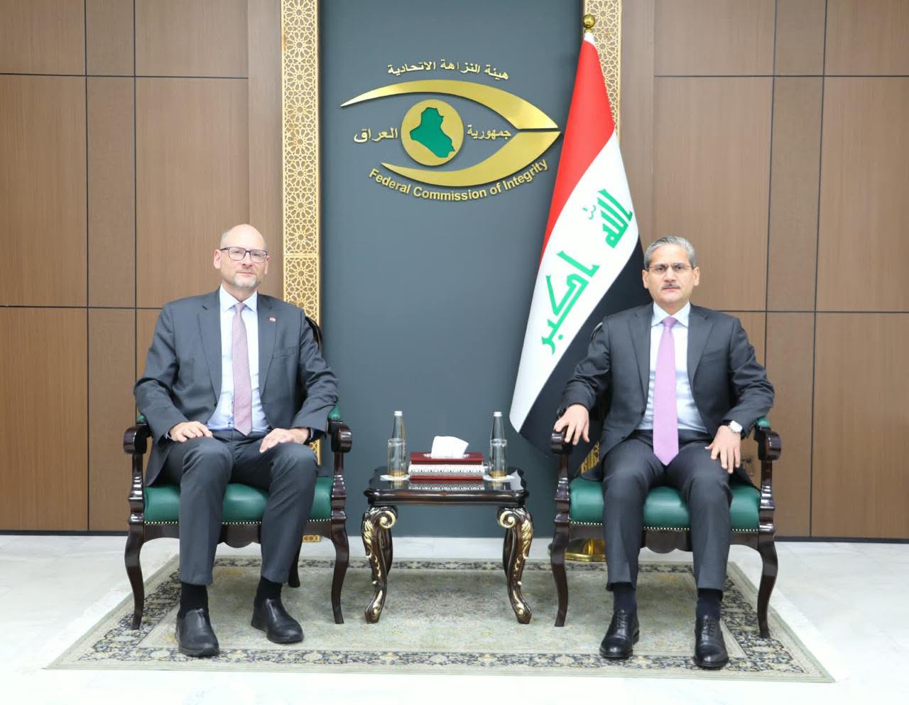 رئيس هيئة النزاهة والسفير السويسري يبحثان تعزيز التعاون في مكافحة الفساد واسترداد الأموال