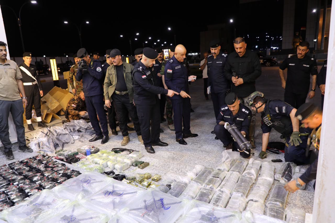 شرطة الأنبار تضبط 47 طائرة مسيّرة و46 مقذوفاً في موقع مهجور