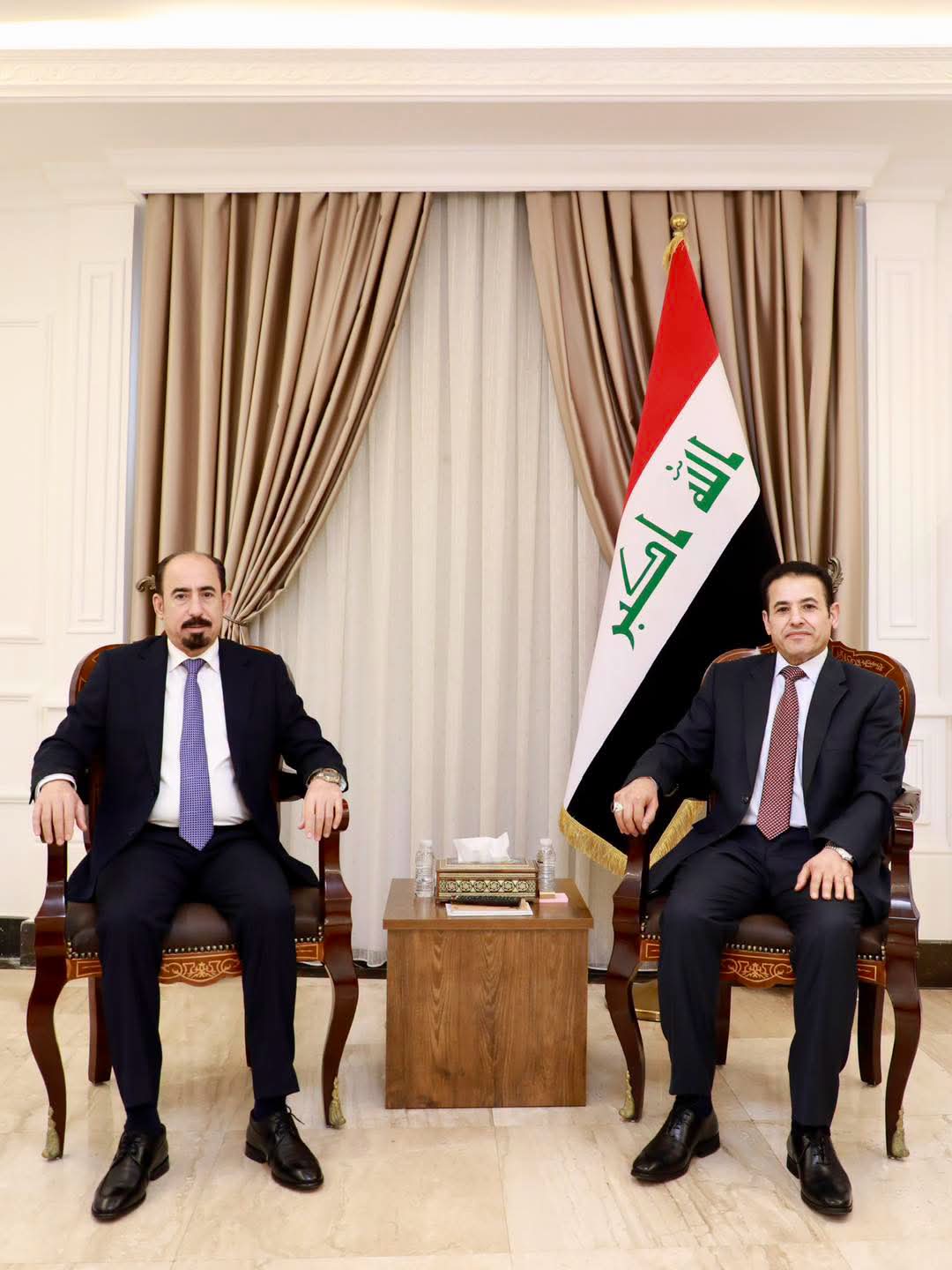 خلال لقائه رئيس مجلس محافظة الانبار.. الأعرجي يؤكد أهمية تكامل الجهود بين المؤسسات الأمنية والتنفيذية والحكومات المحلية