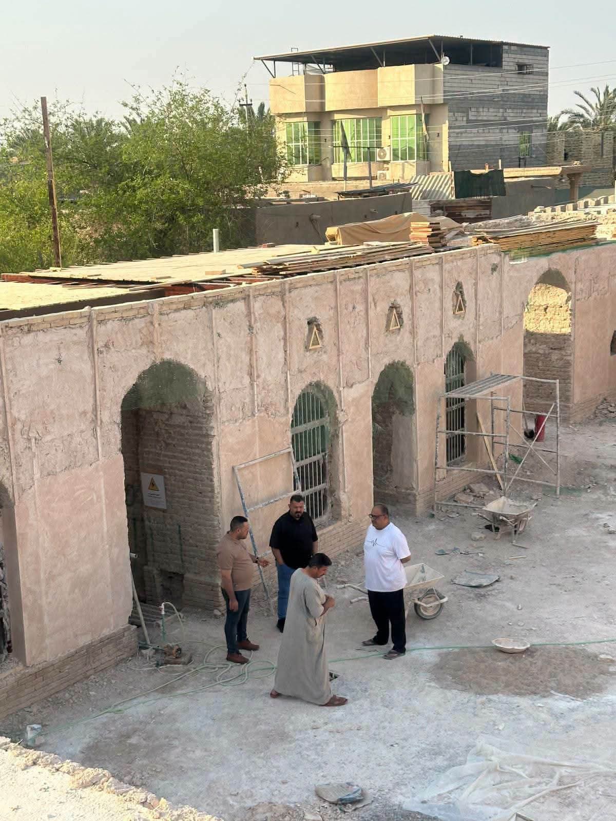 دائرة الصيانة والحفاظ على الآثار تتابع أعمال صيانة بيت بدر شاكر السياب في البصرة