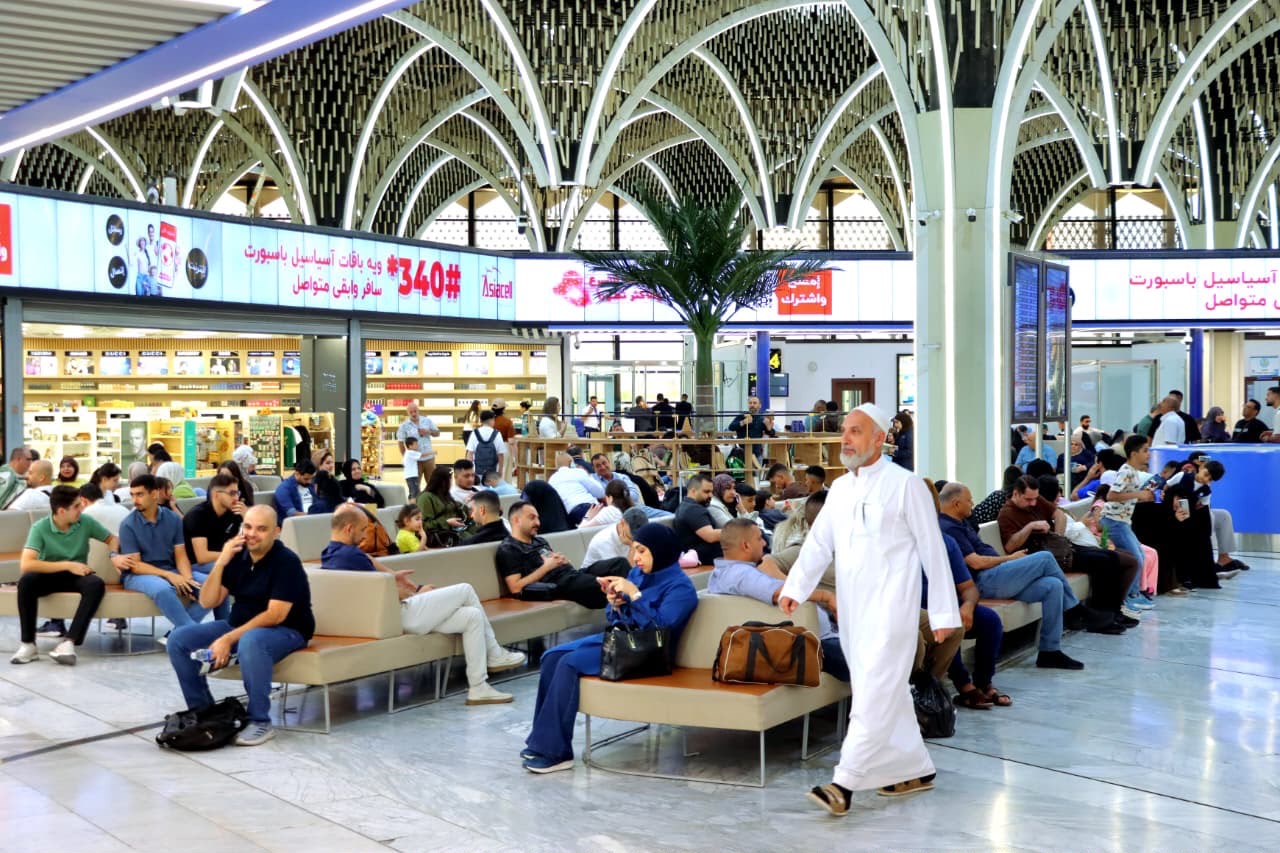 حركة المسافرين في مطار بغداد الدولي هذا اليوم .. صور