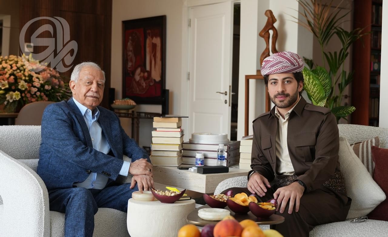فخري كريم يستقبل الشيخ آرين مسرور بارزاني