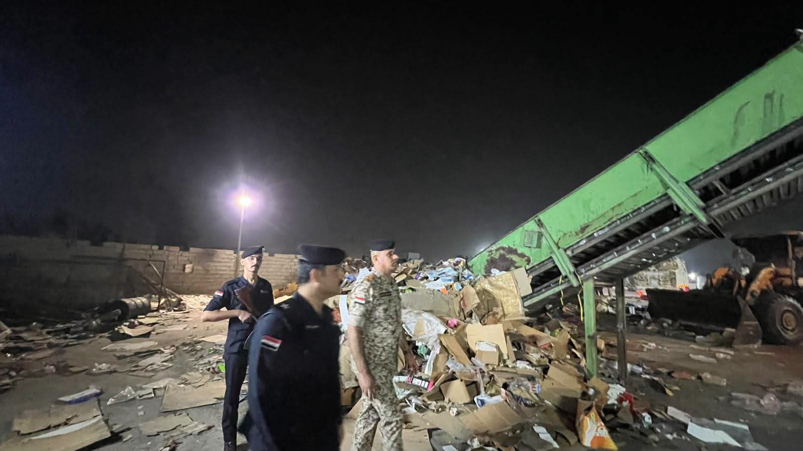 قيادة عمليات بغداد تغلق معملين وموقعا للطمر الصحي وتعتقل عددا من المخالفين