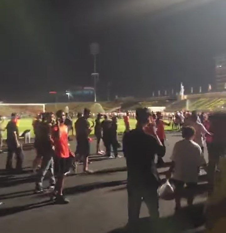 اعمال شغب واعتداء على جماهير فريق الكرمة في ملعب اربيل