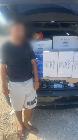 ضبط عجلة تحمل كميات من المشروبات الكحولية المهربة في ديالى