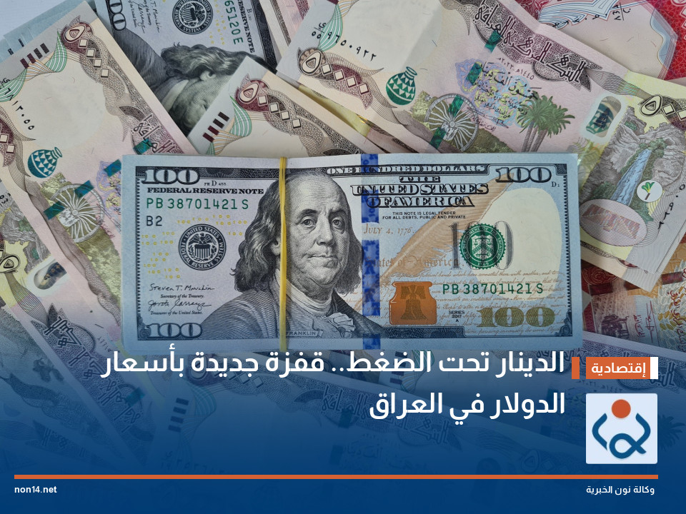 الدينار تحت الضغط قفزة جديدة بأسعار الدولار في العراق
