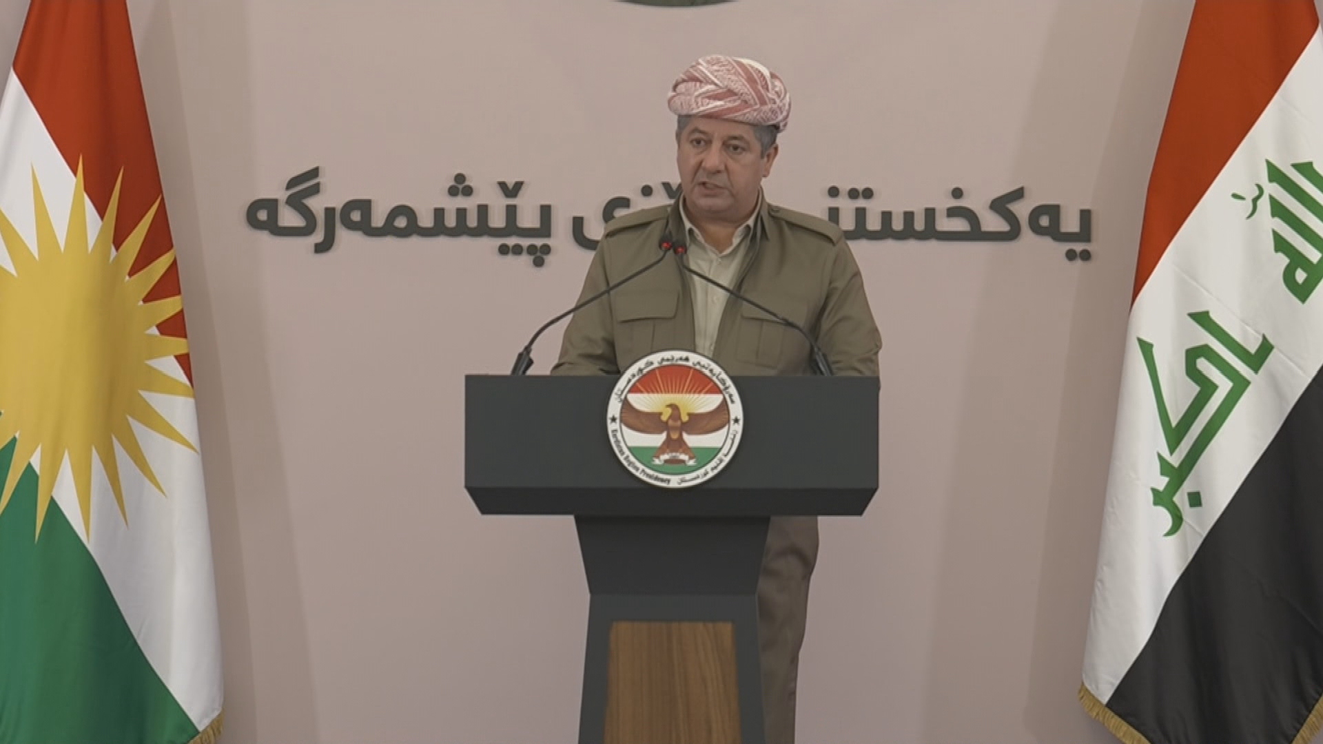 رئيس حكومة إقليم كوردستان يعلن رسمياً اكتمال توحيد قوات البيشمركة