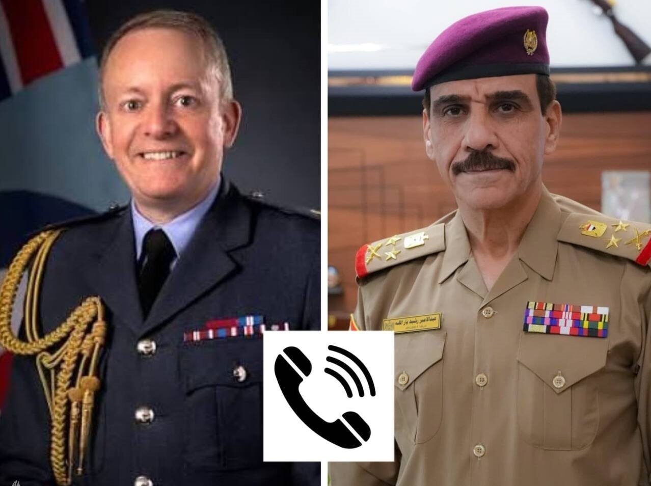 رئيس أركان الجيش ونظيره البريطاني يبحثان هاتفيا انتهاء مهمة التحالف في 30 أيلول