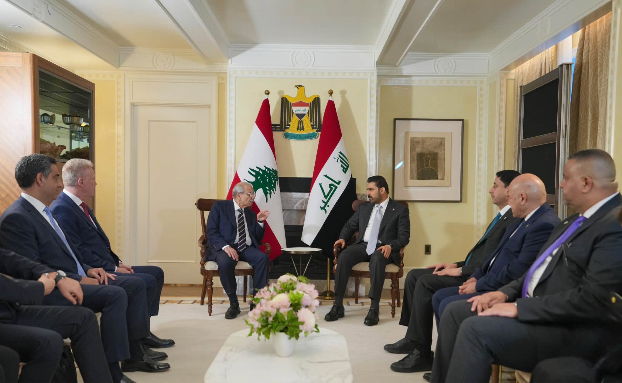 الزيدي يؤكد حرص العراق على مواصلة دعم لبنان