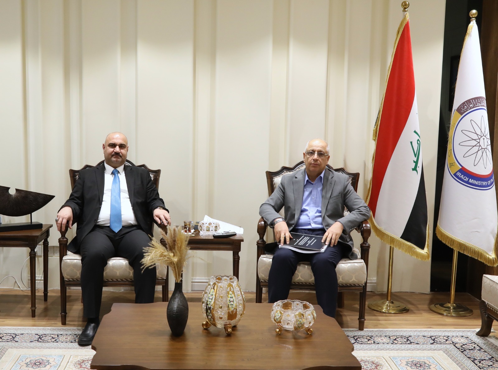 محافظ كركوك يبحث مع مسؤول بوزارة التخطيط تنفيذ مشروع ماء التون كوبري
