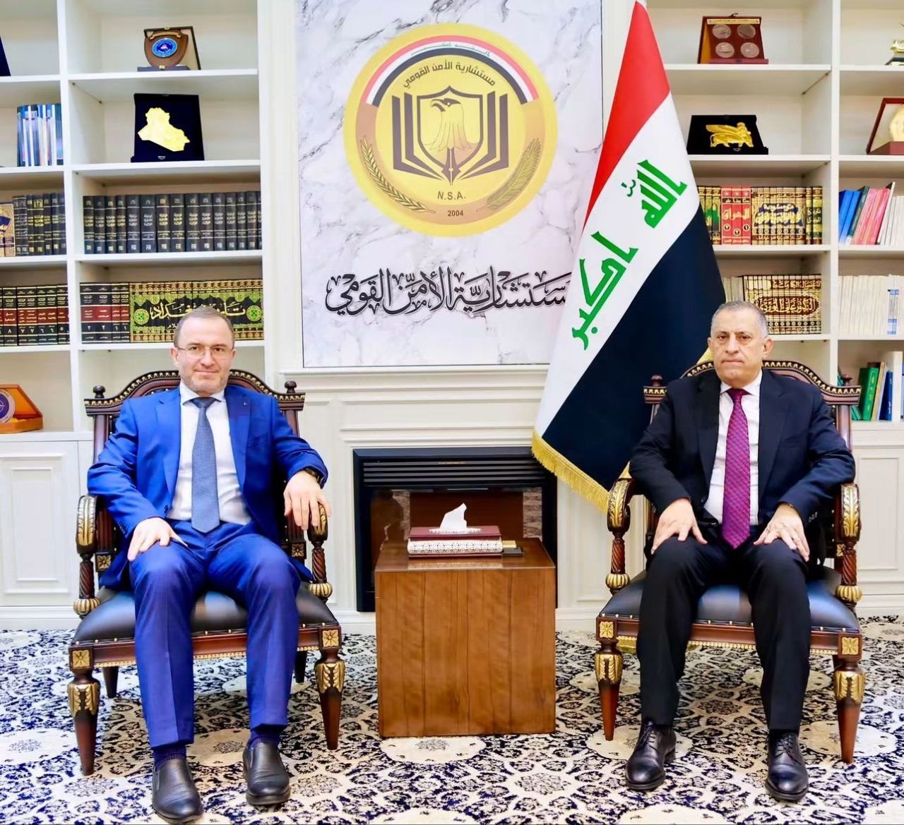 مستشار الأمن القومي السيد قاسم العبودي يستقبل السفير الروسي لدى العراق
