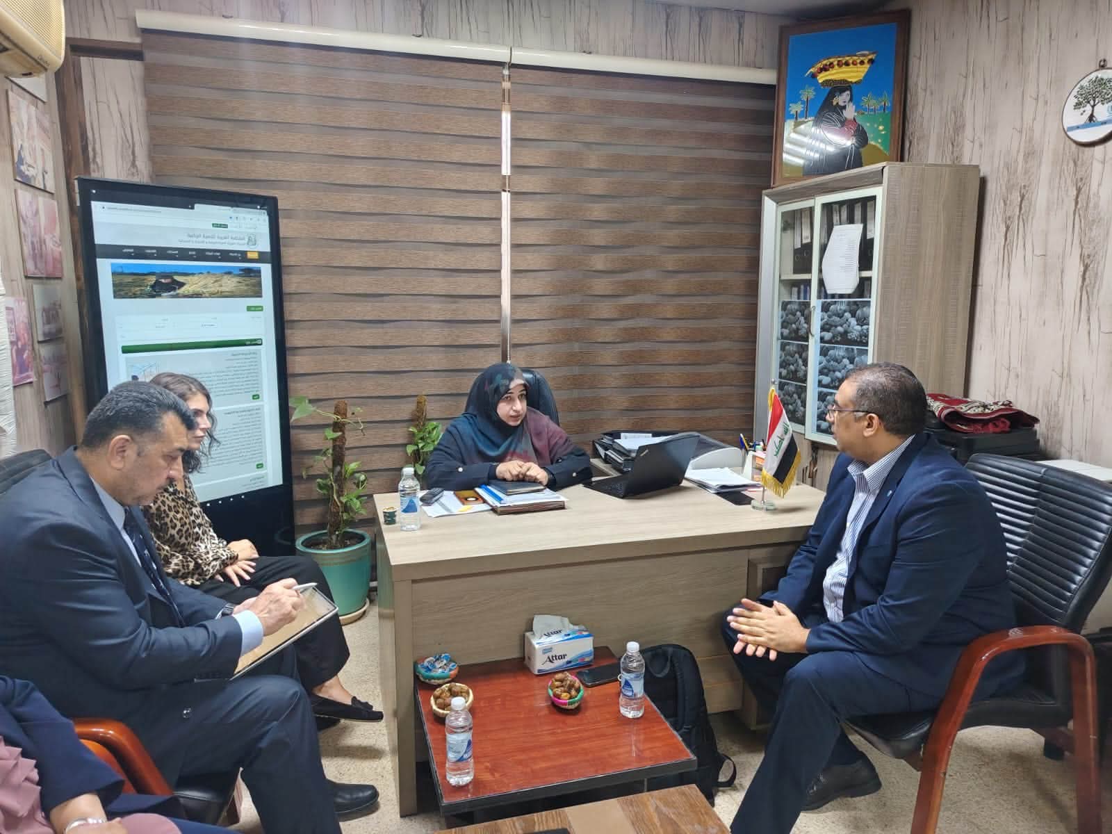 قسم شؤون المرأة في وزارة الزراعة يبحث مع منظمة الأغذية والزراعة (FAO) مراحل تنفيذ مشروع «النساء الرائدات مناخياً»