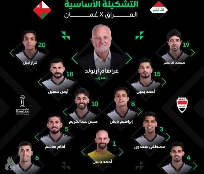 انطلاق مباراة منتخبنا الوطني ونظيره العُماني في خليجي 27