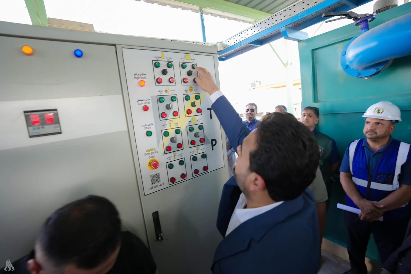 محافظ الأنبار يفتتح مشروع ماء العريمية بطاقة 200 متر مكعب في الساعة