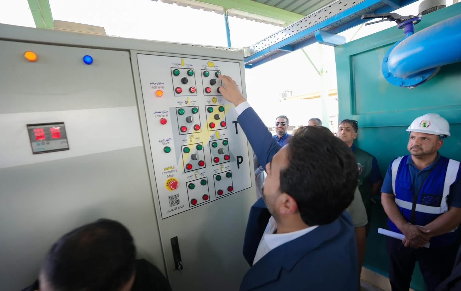 محافظ الأنبار يفتتح مشروع ماء العريمية بطاقة 200 متر مكعب في الساعة