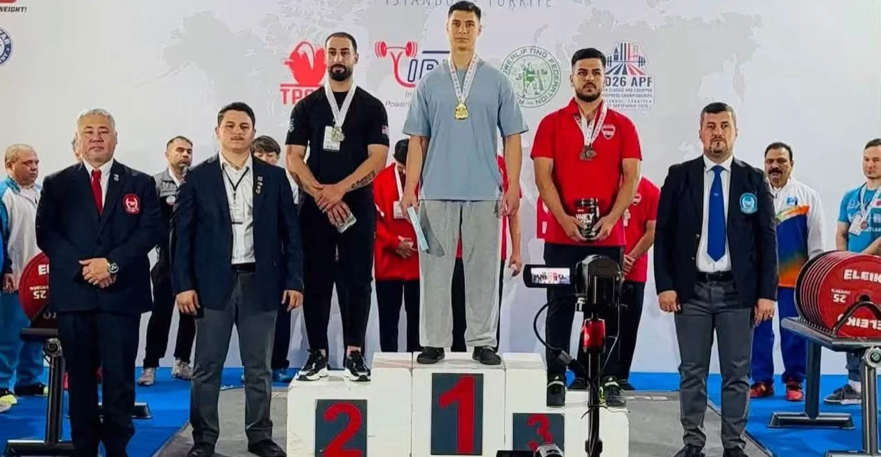 لاعب غاز الشمال العراقي يحرز برونزية آسيا للقوة البدنية في تركيا
