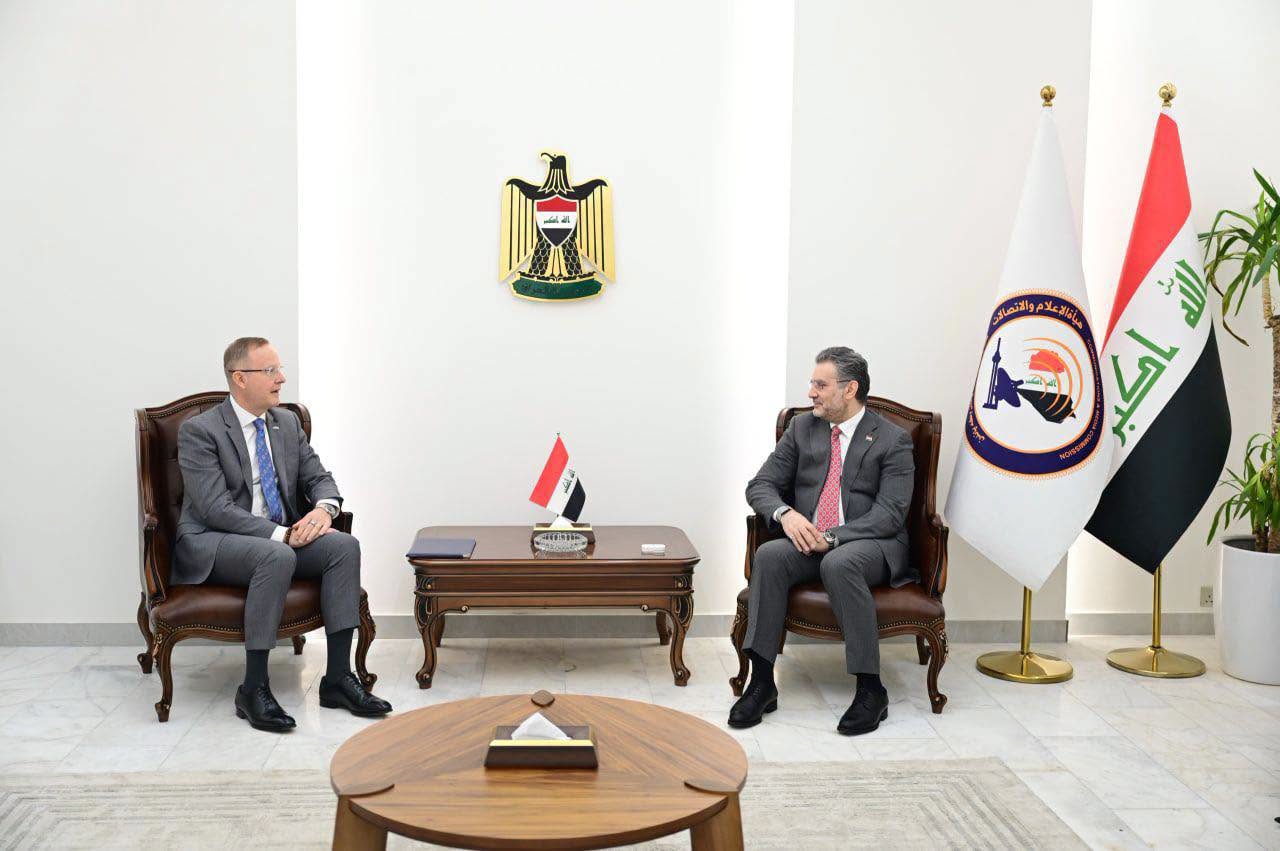 رئيس الجهاز التنفيذي لهيأة الإعلام يؤكد أهمية تشجيع الشركات الفنلندية على الحضور والاستثمار في العراق