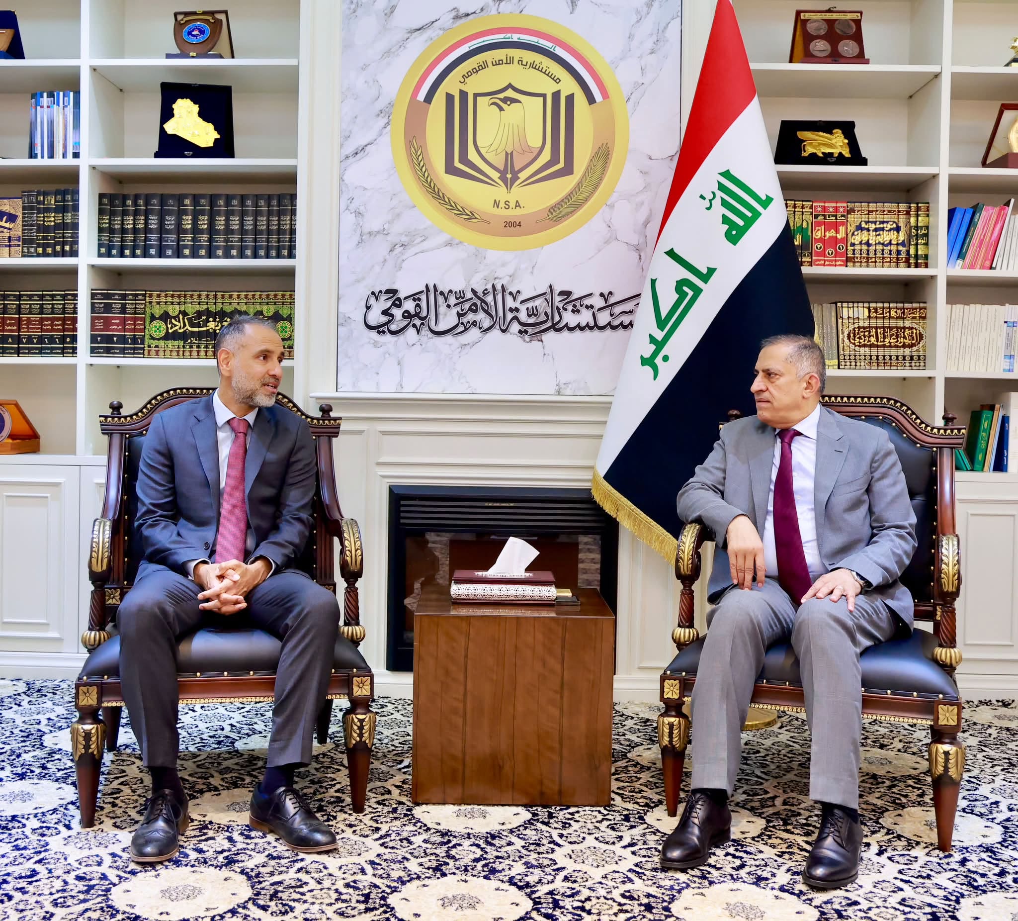 مستشار الأمن القومي يؤكد حرص العراق على بناء علاقات إستراتيجية ومتوازنة مع الدول الشقيقة والصديقة