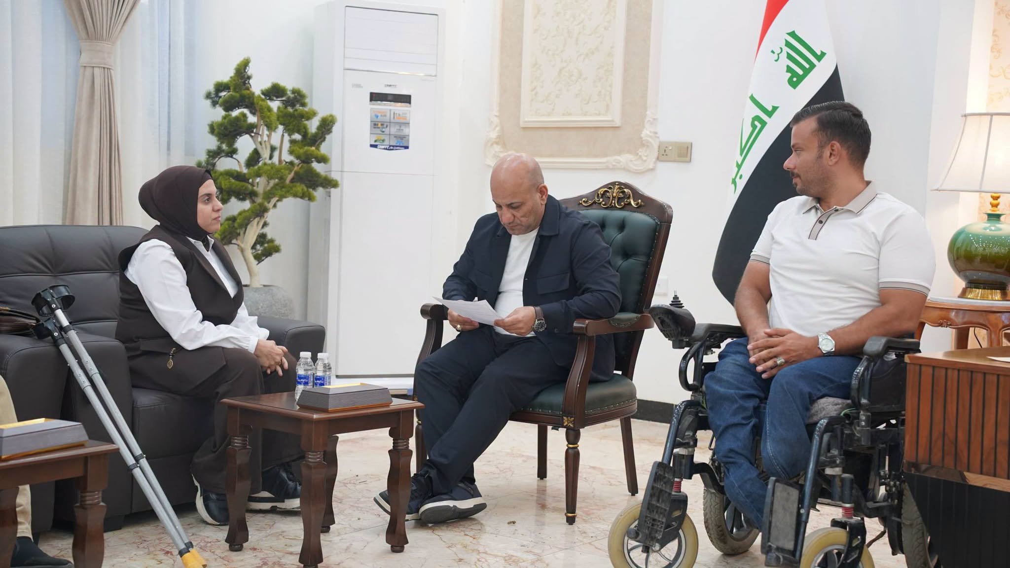 محافظ ديالى . يوجه بتخصيص أراض سكنية لشريحة ذوي الاحتياجات الخاصة