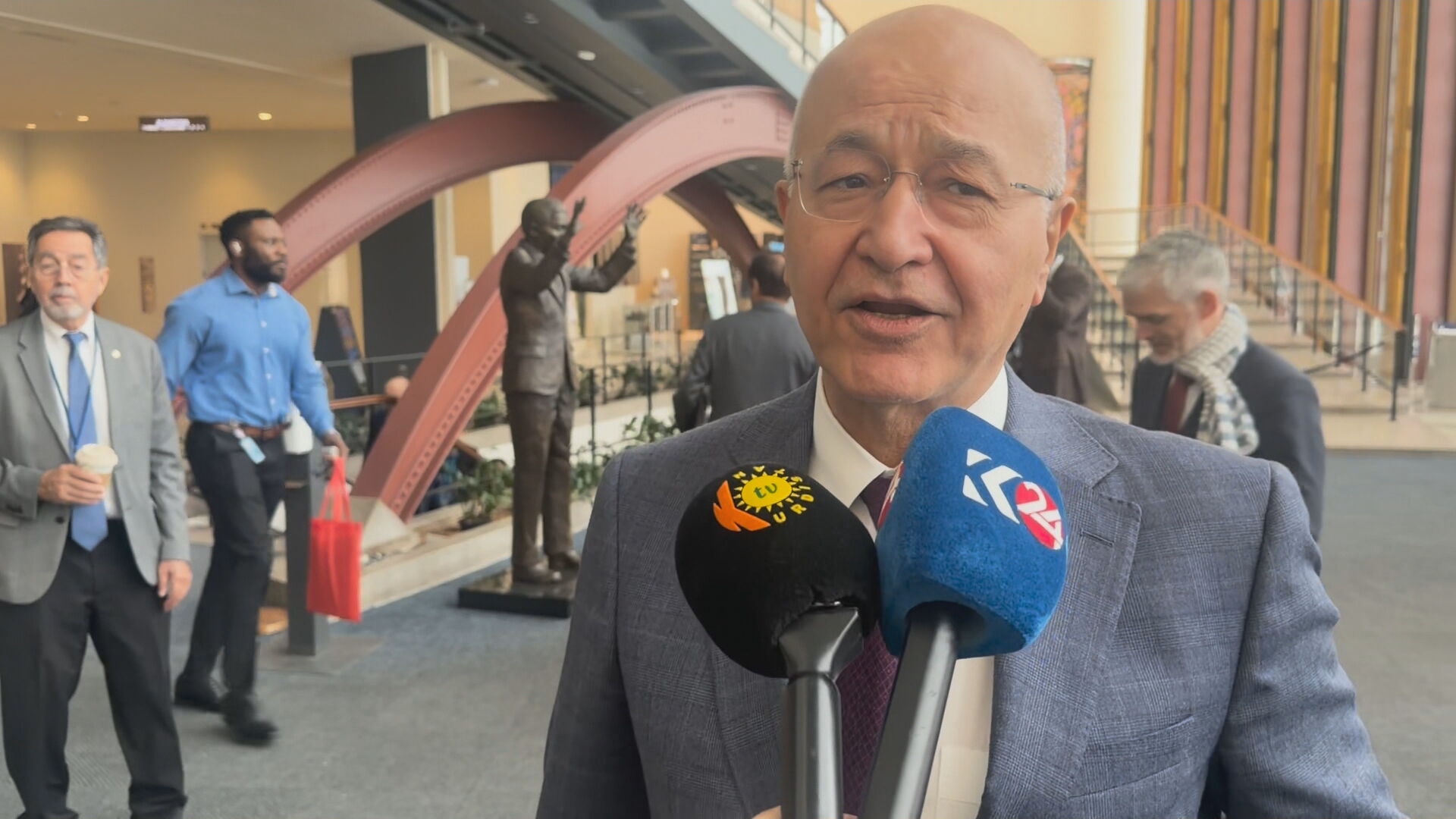 برهم صالح يرحب بتوحيد البيشمركة ويدعو لوحدة مؤسسات كوردستان