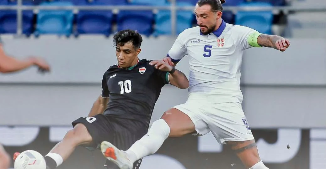 الأولمبي العراقي يخسر أمام نظيره الصربي ودياً