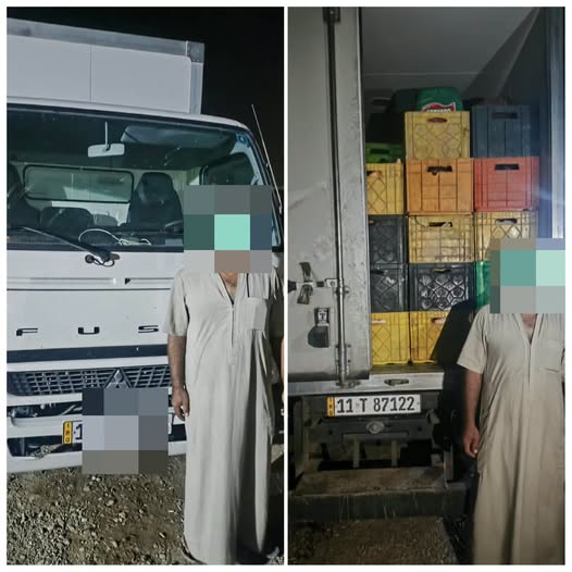 ضبط عجلة محملة بالاسماك المجمدة غير مطابقة للشروط الصحية شمال بعقوبة