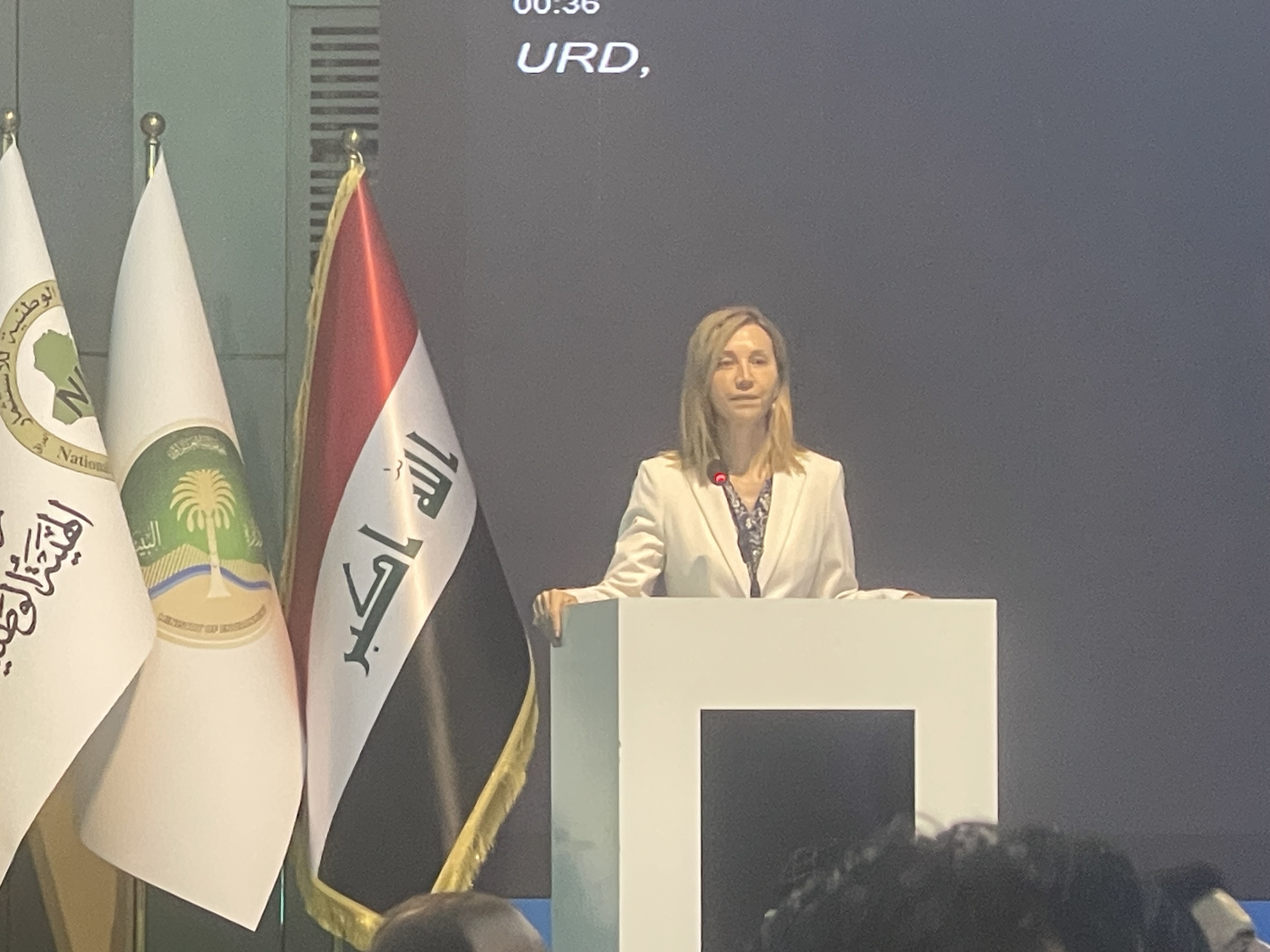 سفيرة اسبانيا : نتطلع للشراكة مع العراق في مشاريع البيئة والاستدامة والمدن الذكية