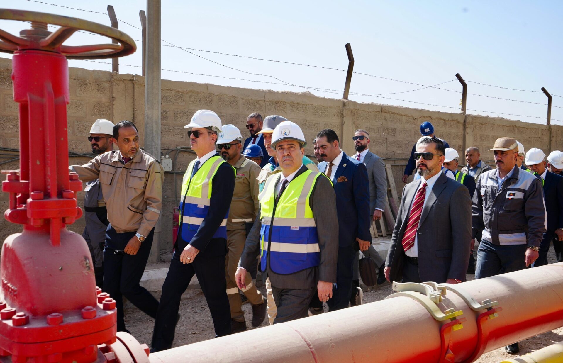 النفط: بدء التشغيل التجريبي لمشروع السعات الخزنية في مستودع غاز الناصرية