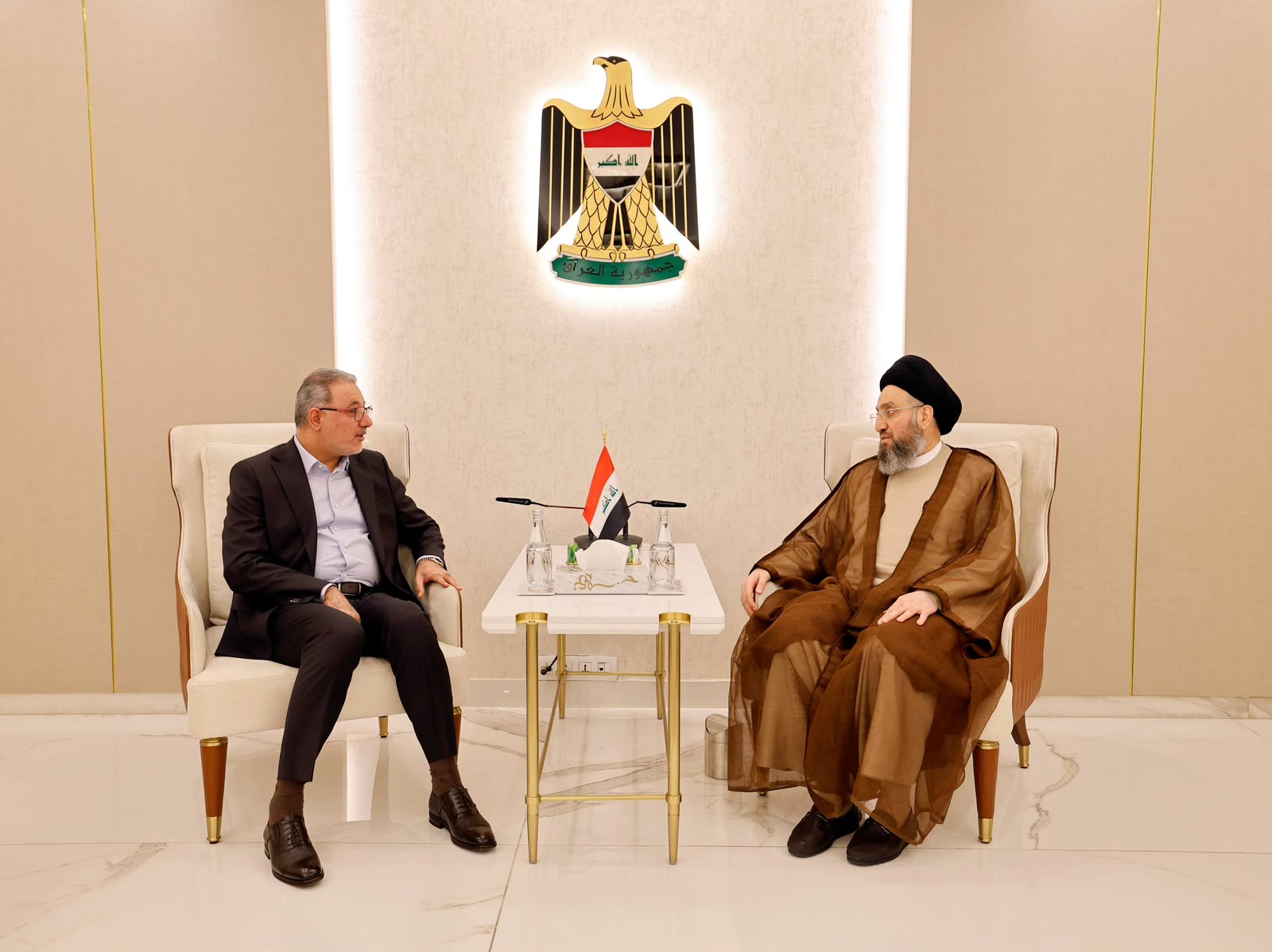 الحكيم يبحث مع البدري مرحلة ما بعد انهاء مهام التحالف الدولي