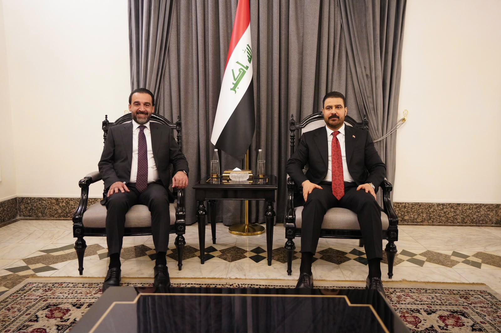 الزيدي ومحمد الحلبوسي يؤكدان اهمية توحيد مواقف جميع القوى السياسية والوطنية في هذه المرحلة