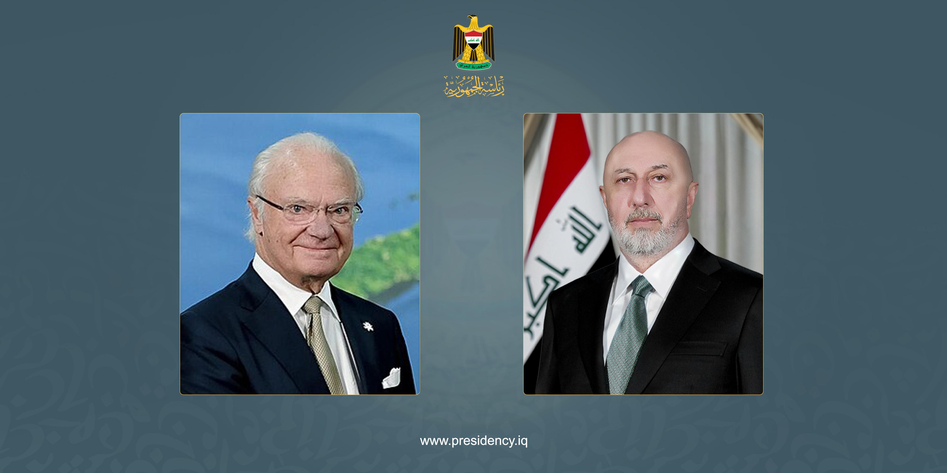 رئيس الجمهورية يتلقى رسالة تهنئة من ملك السويد بمناسبة العيد الوطني