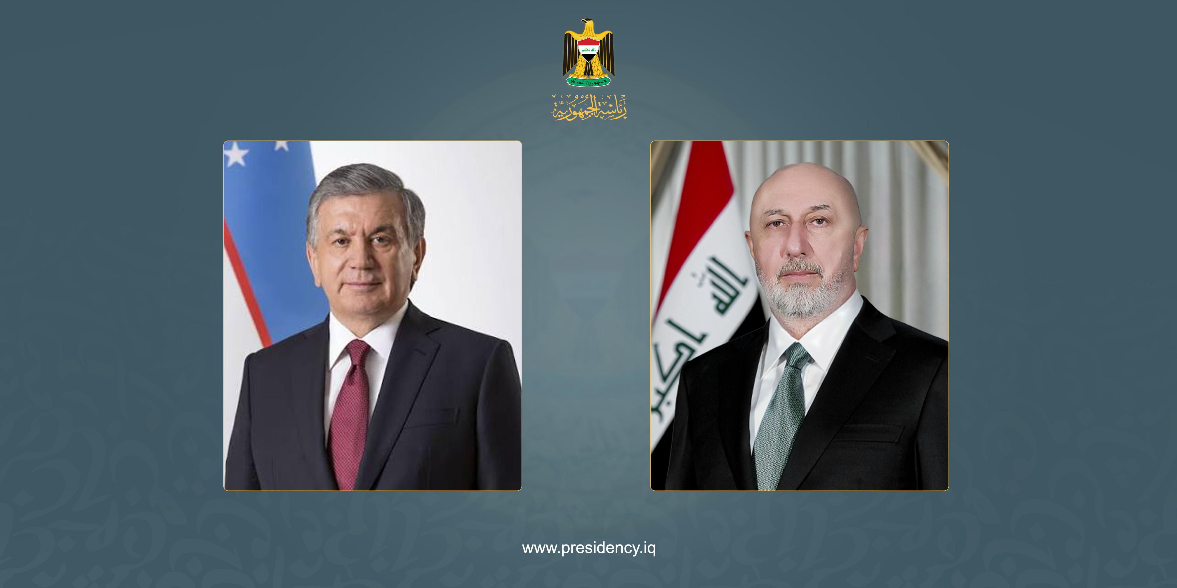 رئيس الجمهورية يتلقى رسالة تهنئة من نظيره الأوزبكي بمناسبة العيد الوطني