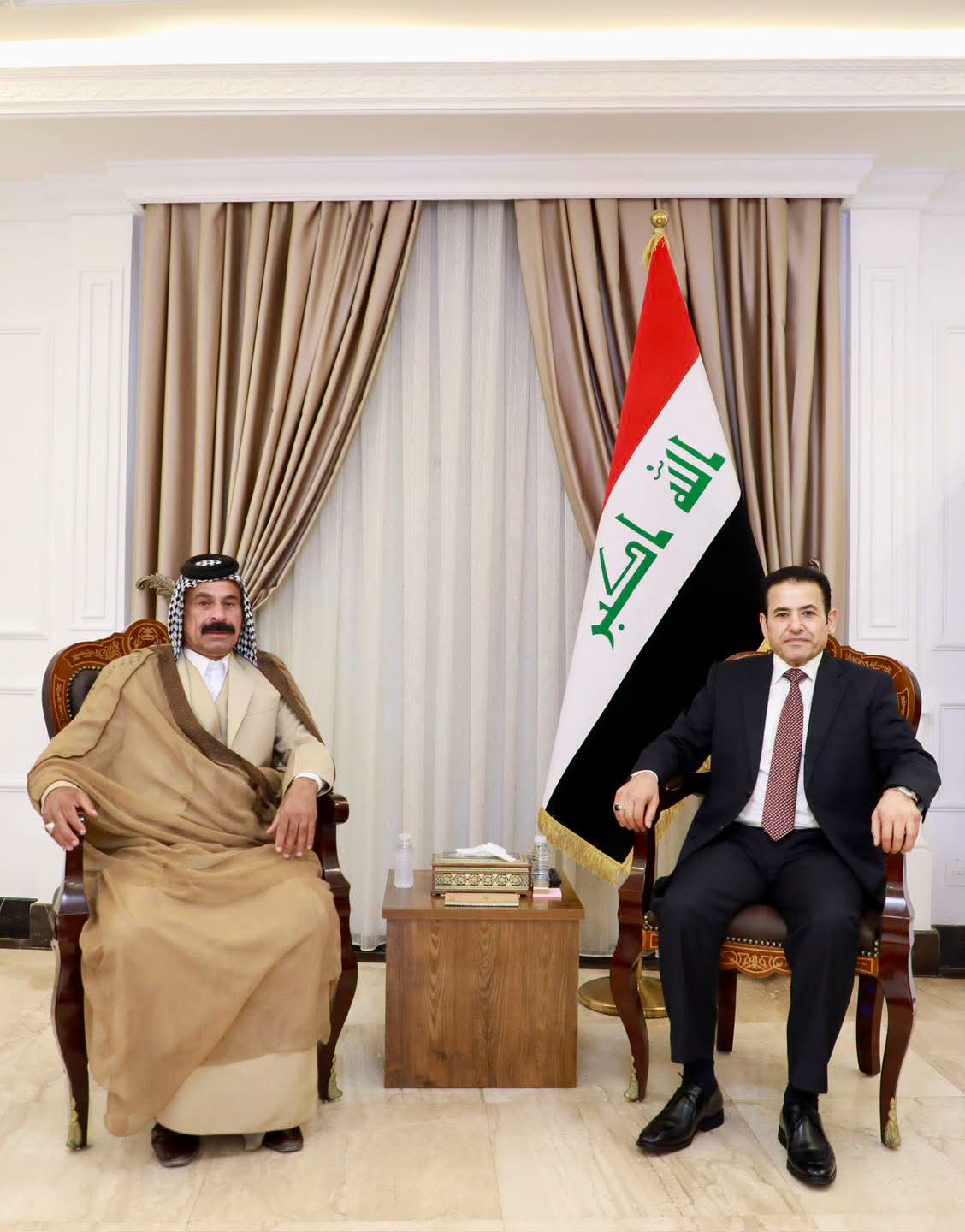 الأعرجي يؤكد أهمية الدور الذي تضطلع به العشائر والفعاليات الاجتماعية في مساندة مؤسسات الدولة والإسهام في حفظ السلم الأهلي