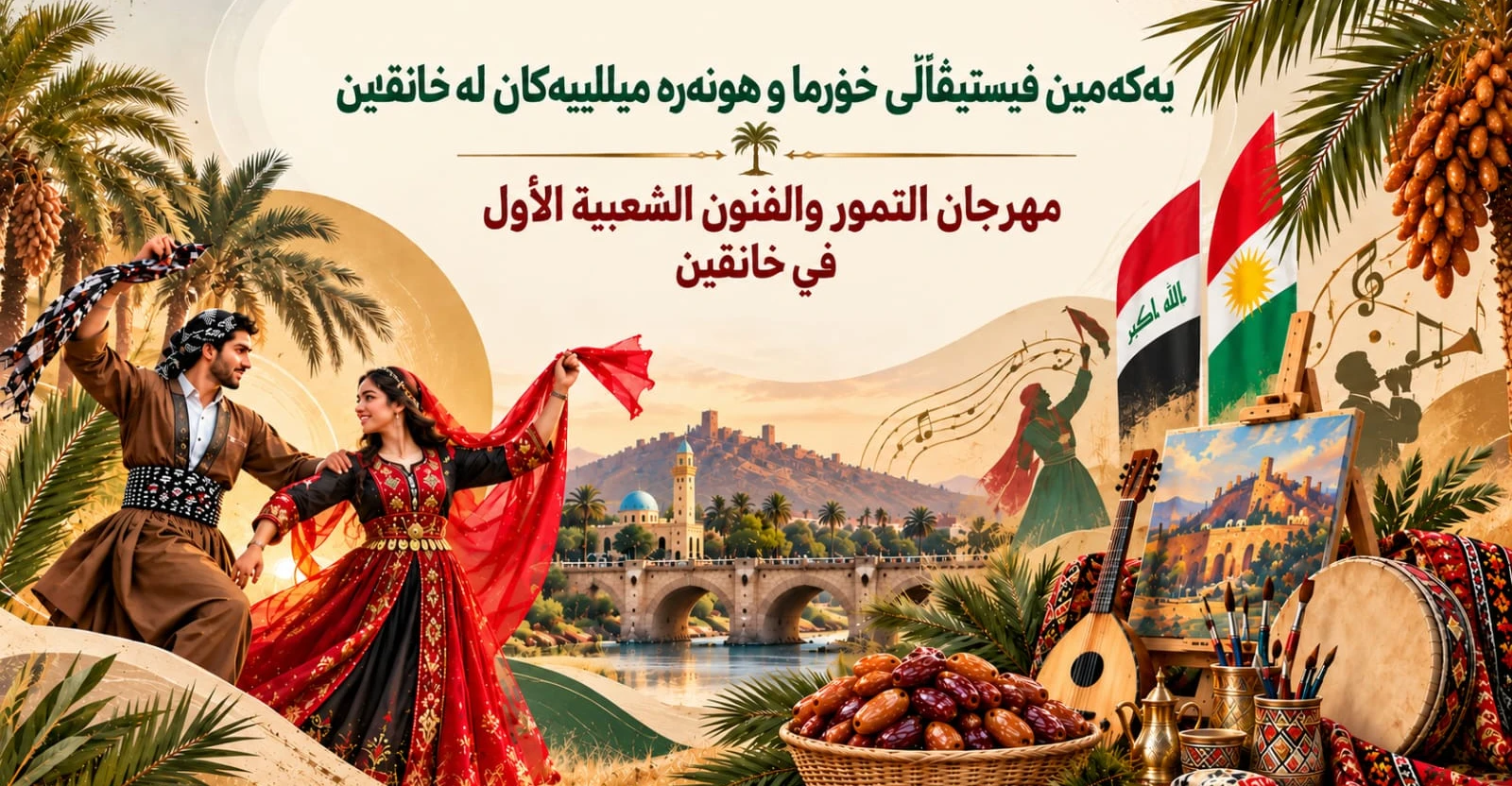 خانقين تستعد لمهرجان التمور والفنون الشعبية بخمسين مشاركاً و300 صنف من التمور