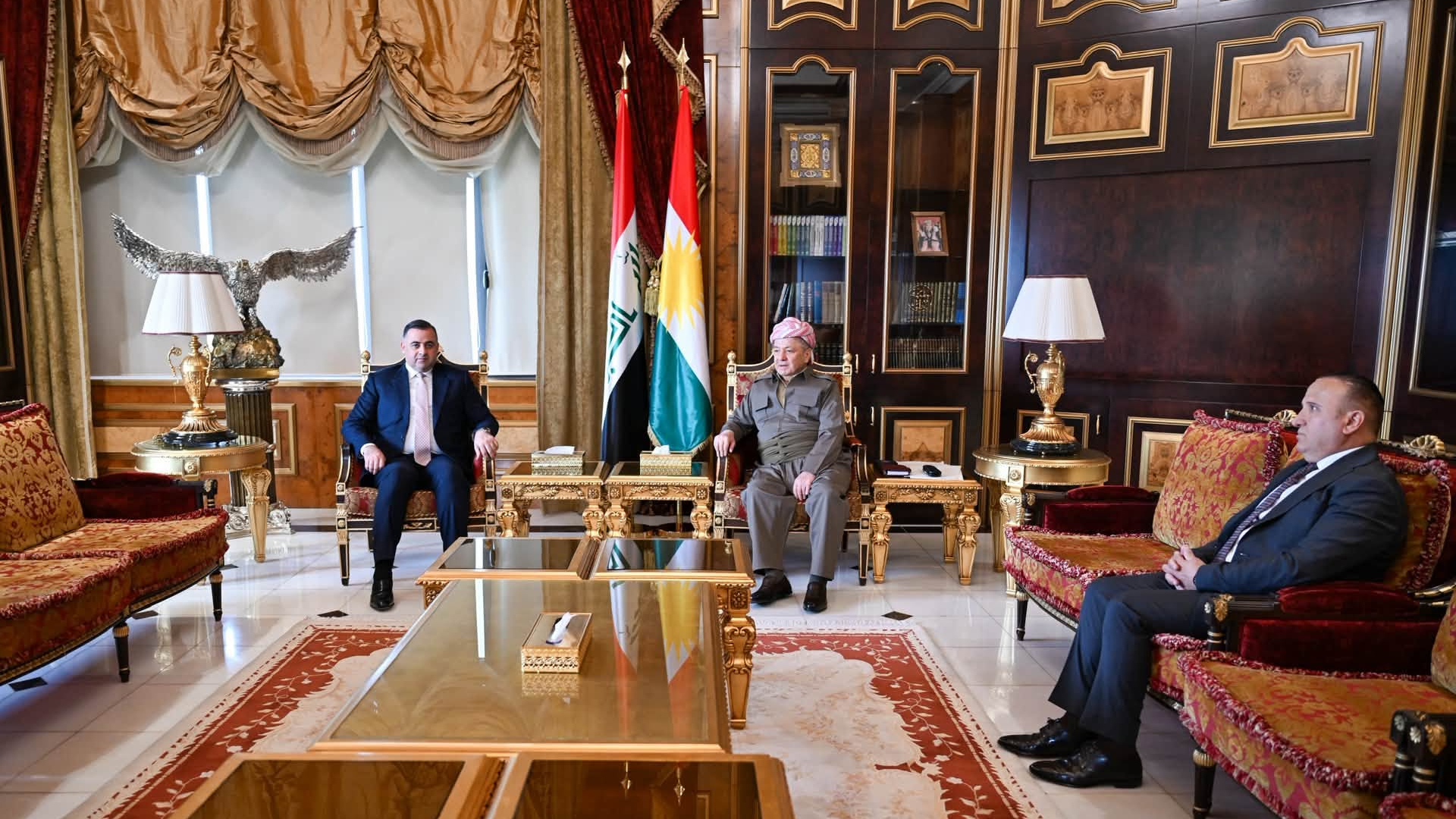 الرئيس بارزاني يستقبل محافظ صلاح الدين