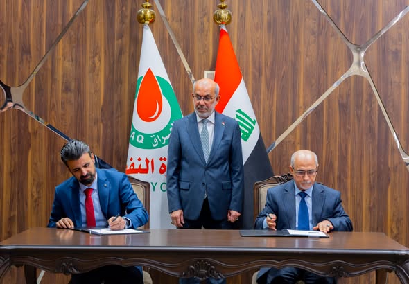 النفط ترعى توقيع عقدا بين شركة الاستكشافات النفطية وشركة “كار” لتنفيذ المسح الزلزالي في حقلي “ساسان وعلان”