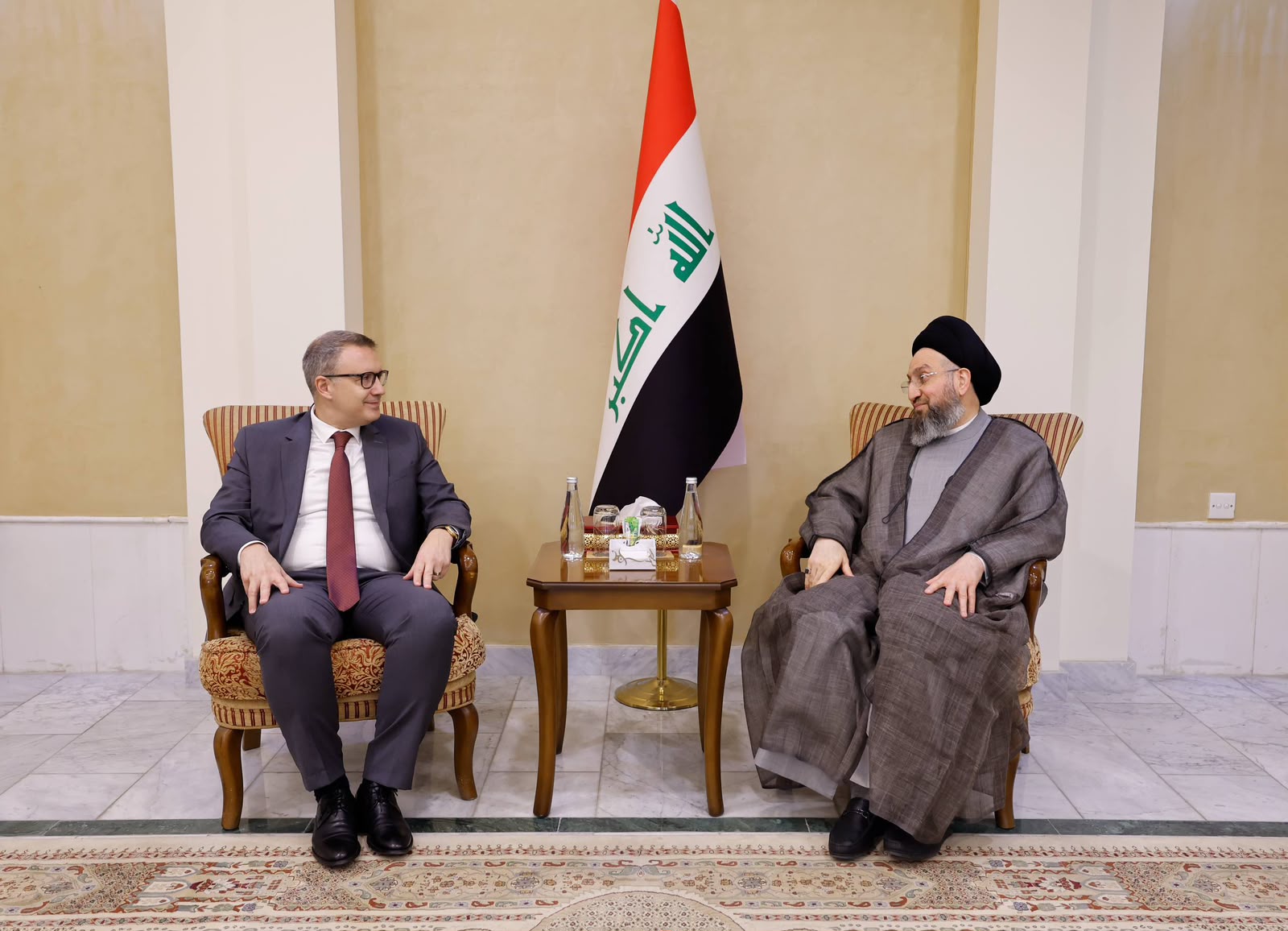الحكيم يبحث مع السفير التركي العلاقات الثنائية وتفعيل الاتفاقات المشتركة