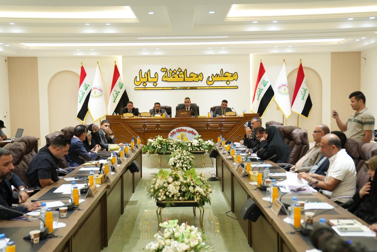 مجلس بابل يناقش عددا من المشاريع الخدمية