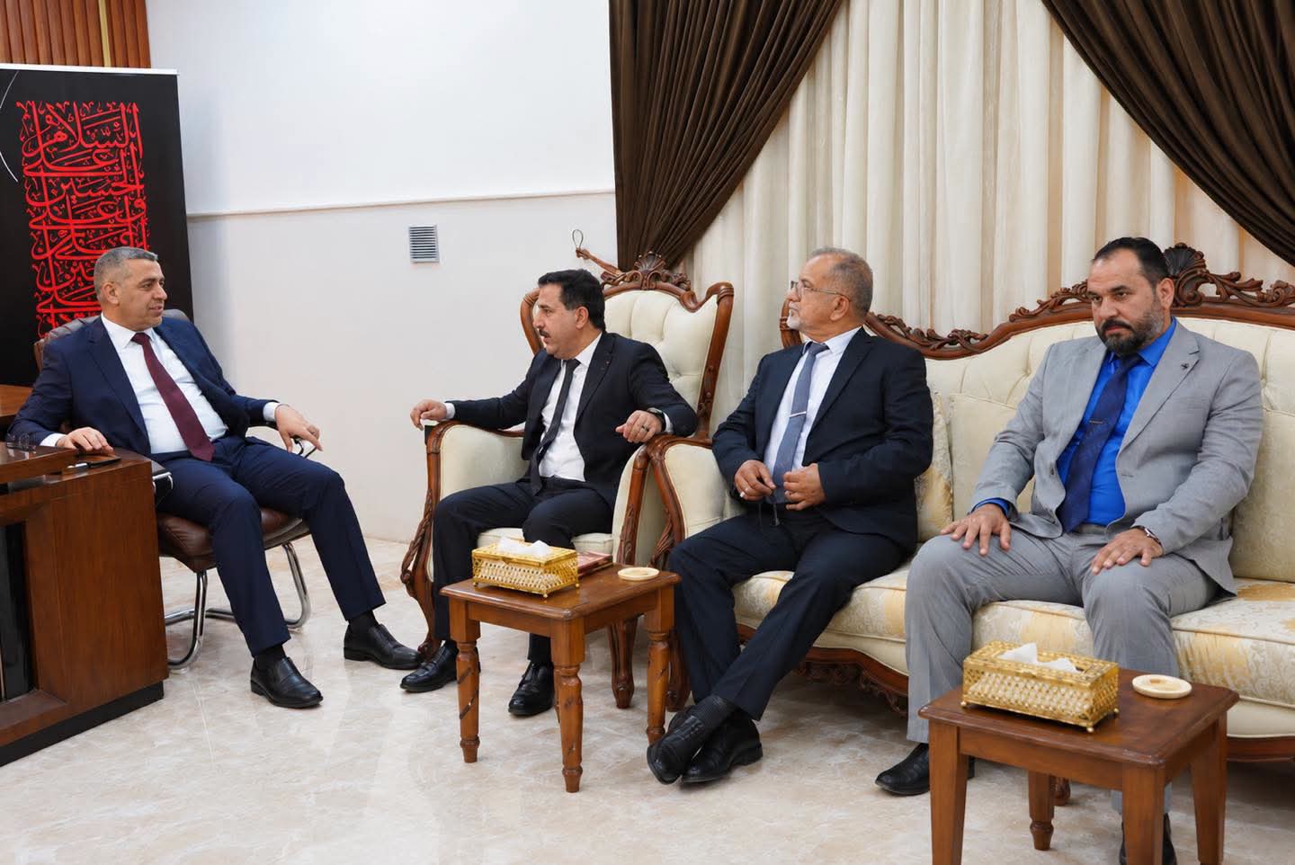 رئيس مجلس كربلاء يبحث ملف العمالة الأجنبية في المحافظة