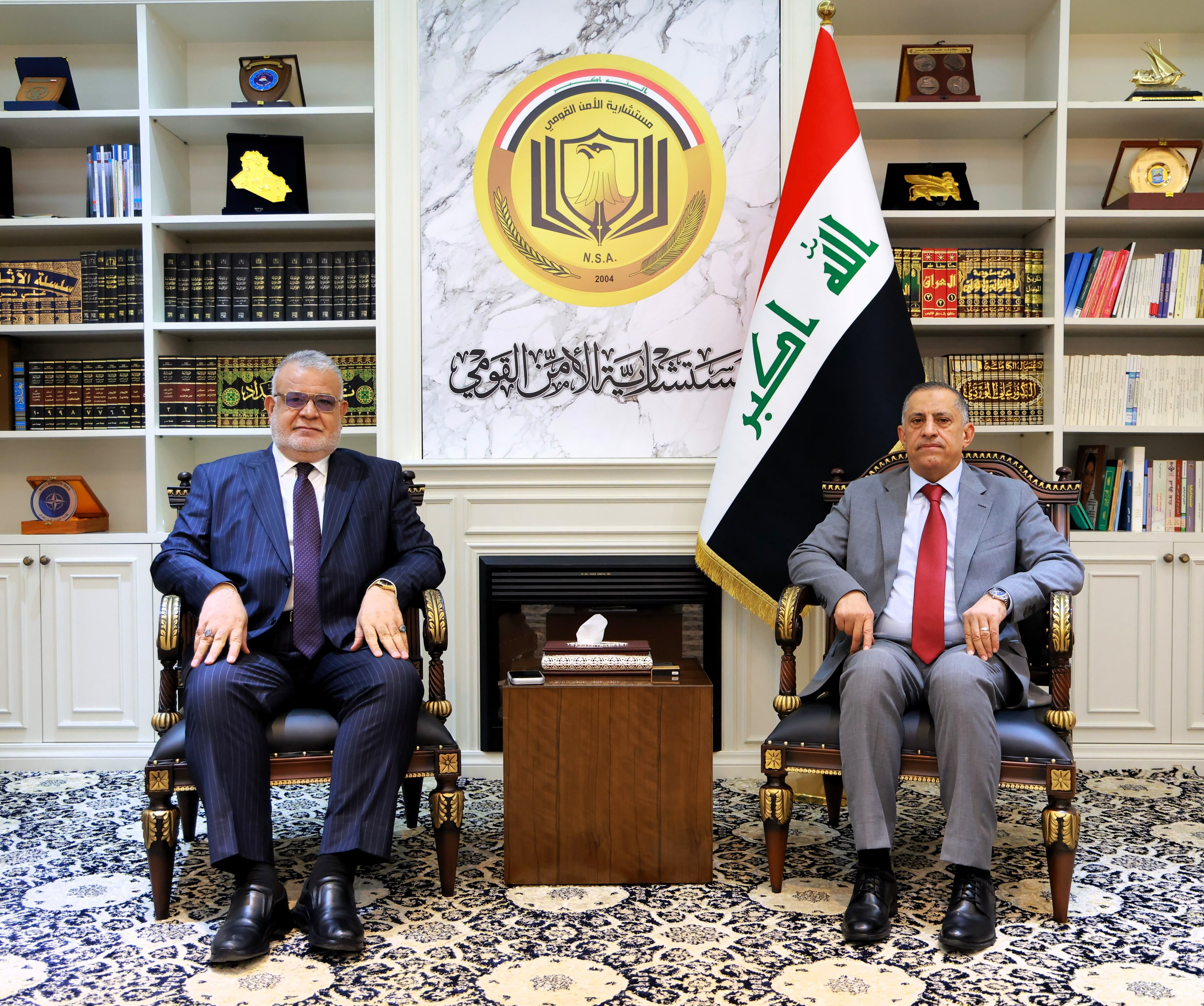 مستشار الأمن القومي يبحث مع رئيس هيئة المساءلة والعدالة التعاون والتنسيق المشترك