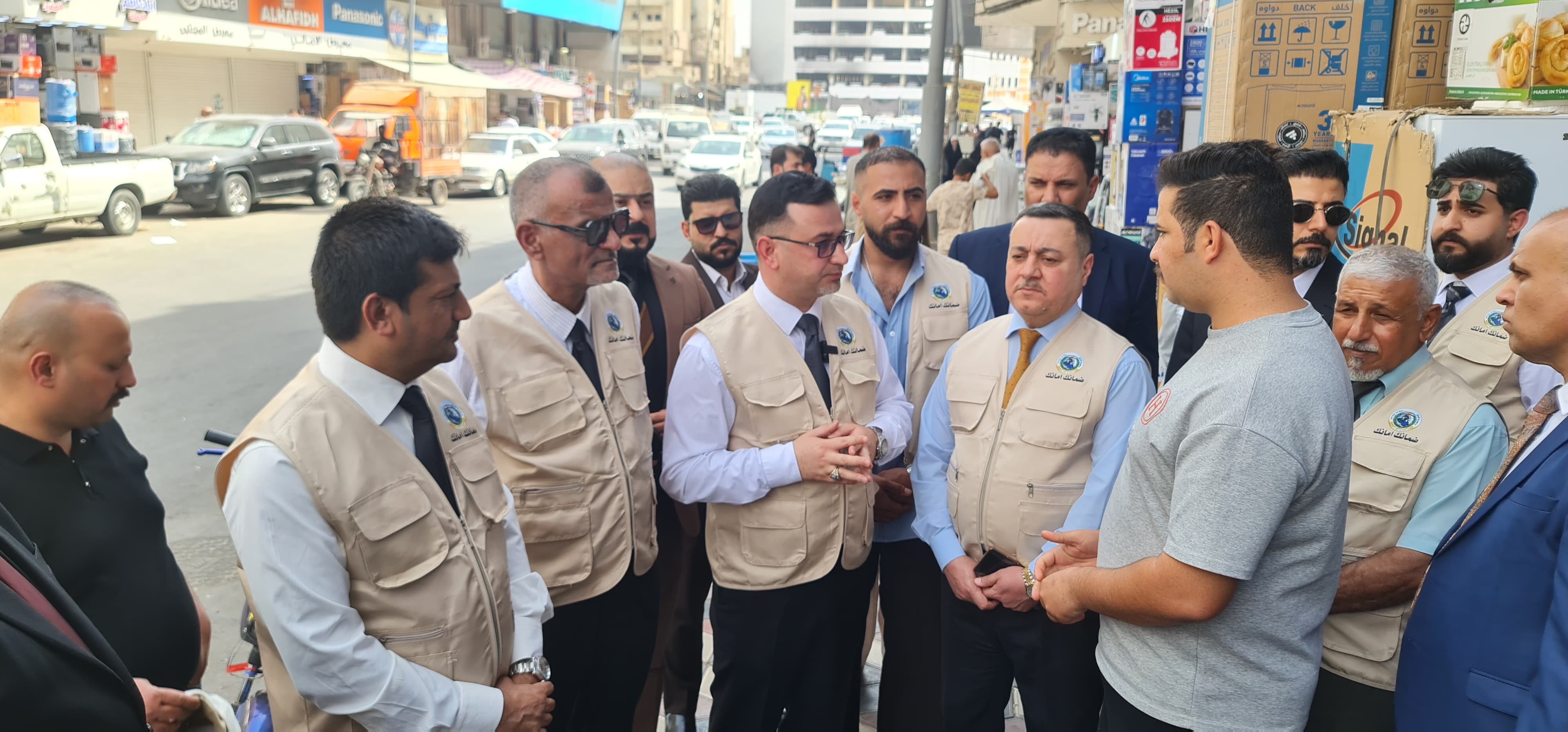 وكيل وزارة العمل يجري جولة ميدانية في البصرة للتعريف بالضمان الاجتماعي الاختياري