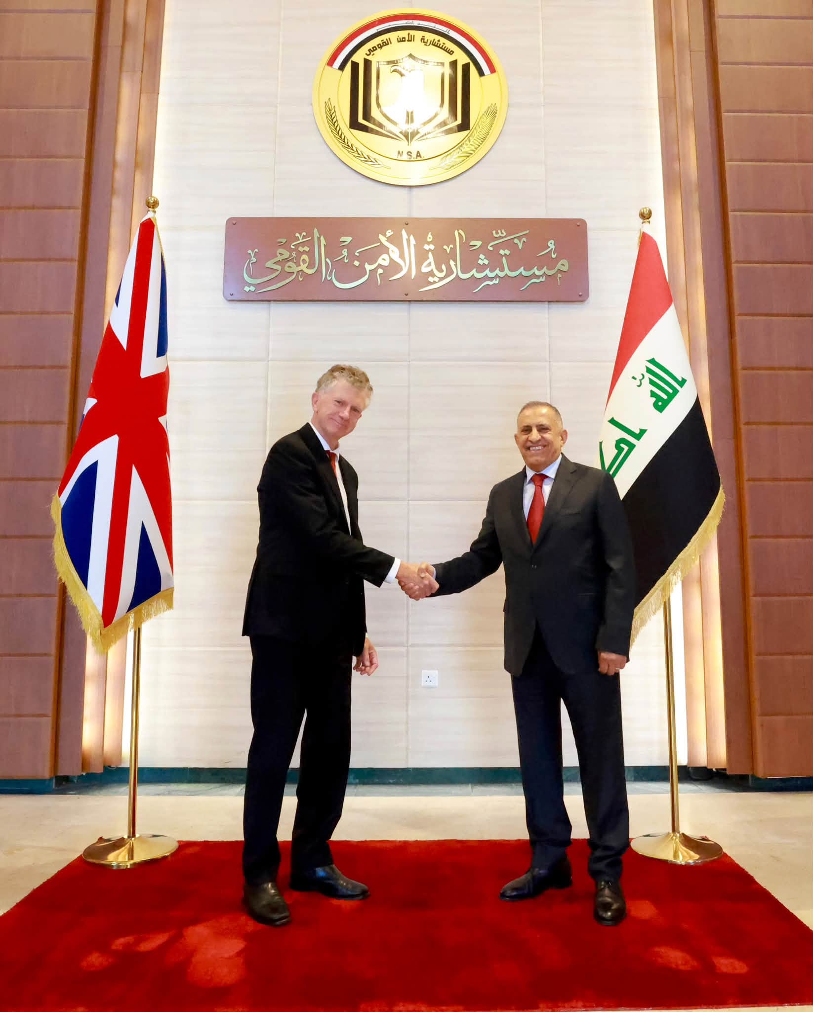 العبودي ونظيره البريطاني يبحثان تعزيز الشراكة الأمنية بين العراق والمملكة المتحدة